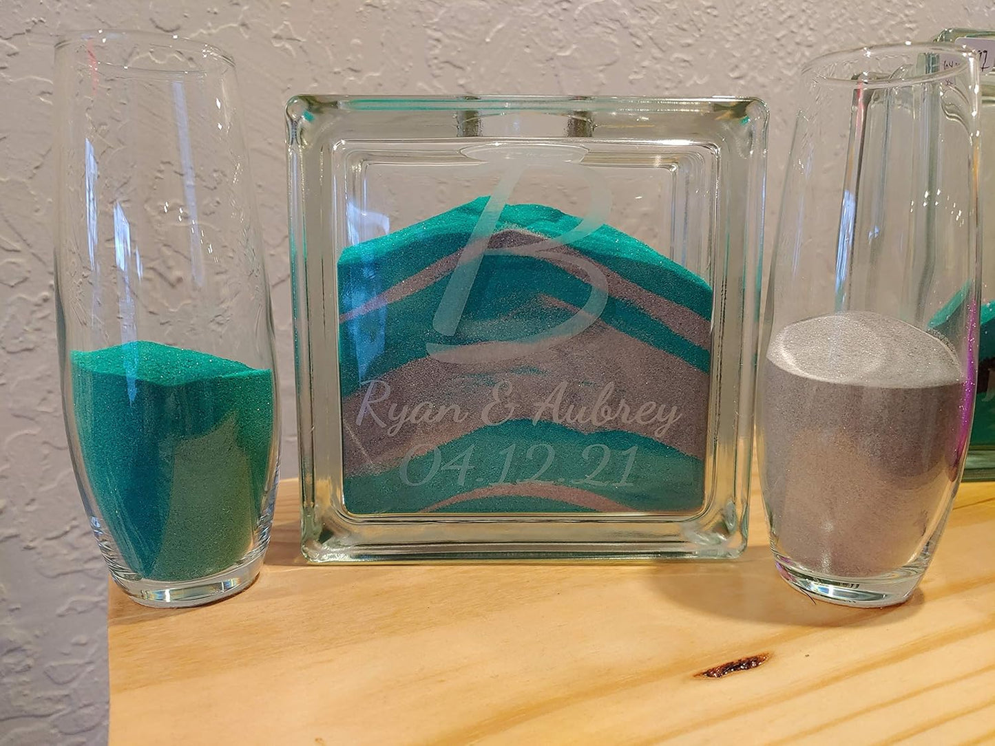 Etched Sand Ceremony Unity Wedding Set for Memorable Moments