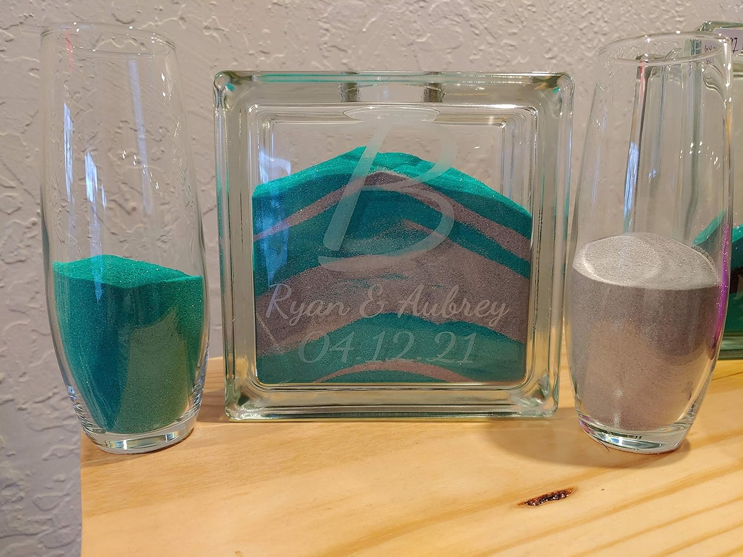 Etched Sand Ceremony Unity Wedding Set for Memorable Moments