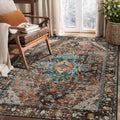 Ciicool Boho Area Rug 3x5ft Washable Low-Pile Entryway Rug