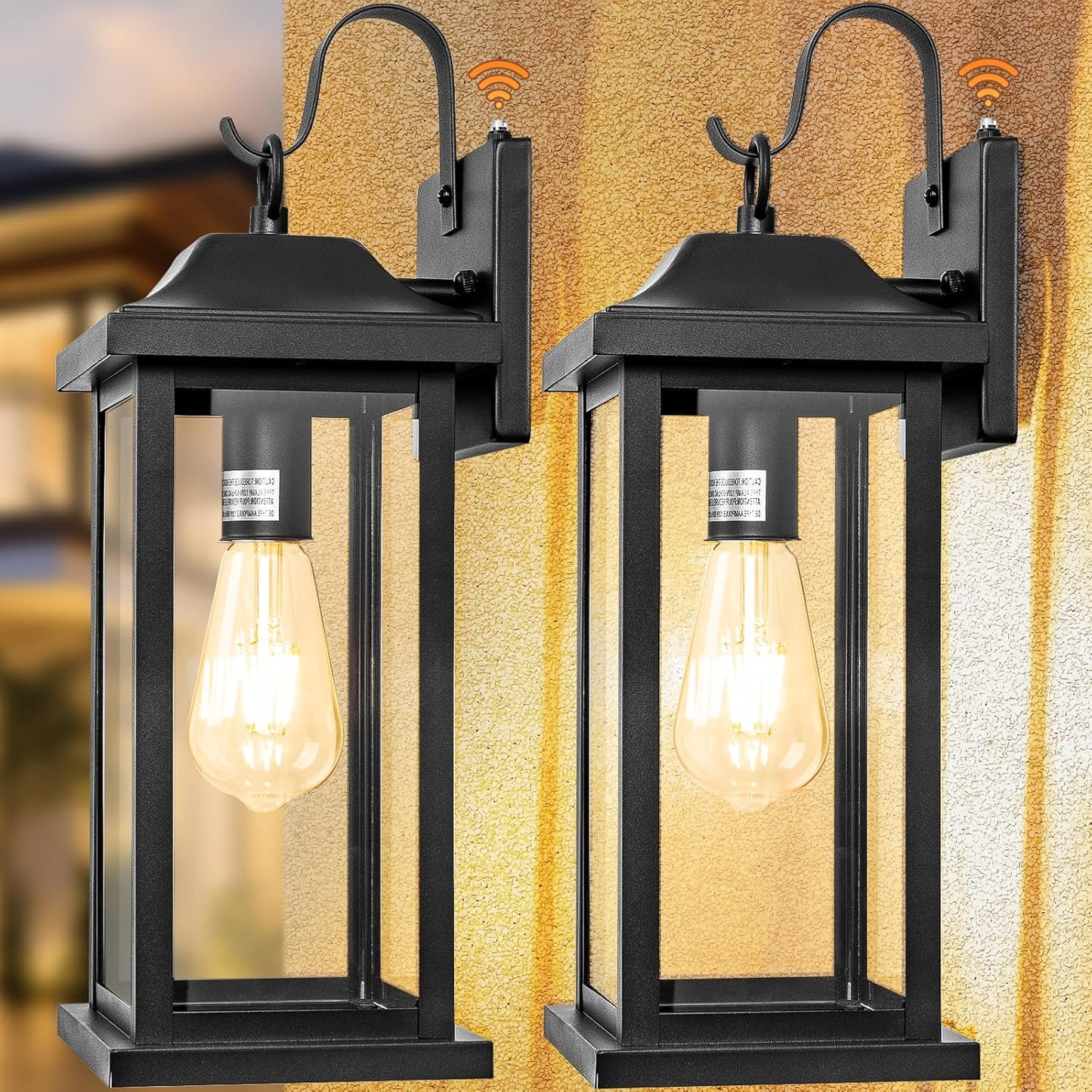 2-Pack Dusk to Dawn Large Outdoor Wall Lights for Your Home