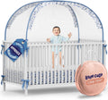 Pop Up Crib Tent with Double Auto-Lock Zippers - Safe Sleep Cover