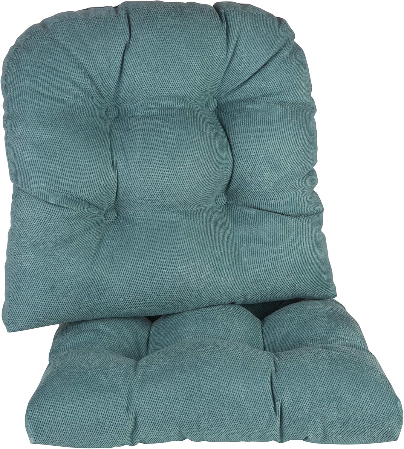Klear Vu Gripper Overstuffed Dining Chair Cushions for Comfort