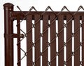 Privacy Inserts for Chain-Link Fence - Bottom-Locking Slats for 6ft