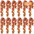 12 Pack Fall Mantle Garland for Autumn Thanksgiving Decor