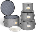 punemi China Storage Containers for Plates and Dinnerware - Stackable