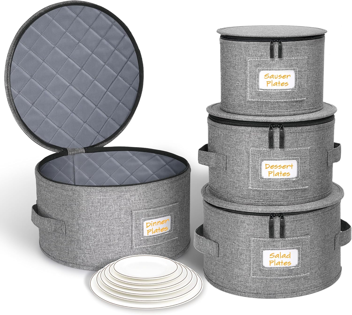 punemi China Storage Containers for Safe Dinnerware Moving