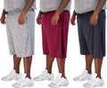 Big & Tall 3-Pack Dry Fit Mesh Active Athletic Shorts - Roomy Fit