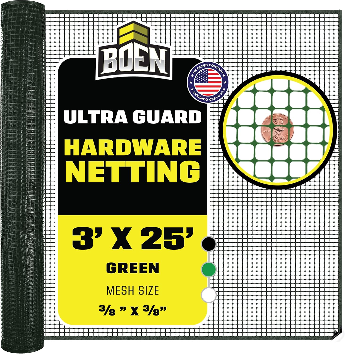BOEN Plastic Mesh Hardware Netting for Garden and Safety Use