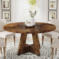 Round Dining Table 47 in Farmhouse Wood Table - Cozy 4-Seat
