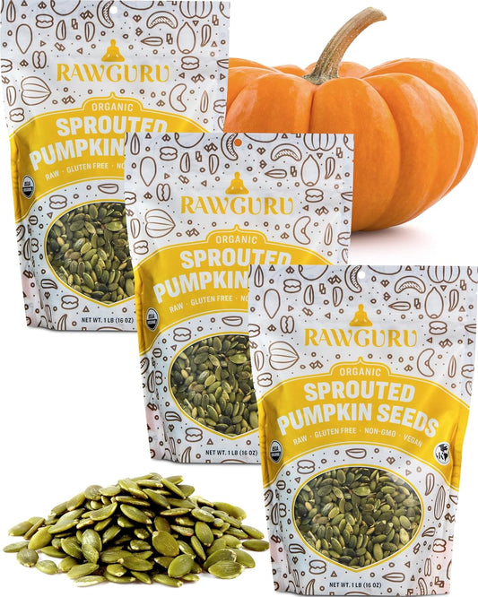 Organic Sprouted Pumpkin Seeds for Nutritious Snacking Delight