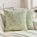 Light Green Decorative Throw Pillow Covers 26x26 in Set of 2