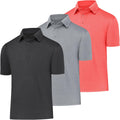 BALENNZ Golf Polos for Men Quick-Dry Athletic Short Sleeve Shoes