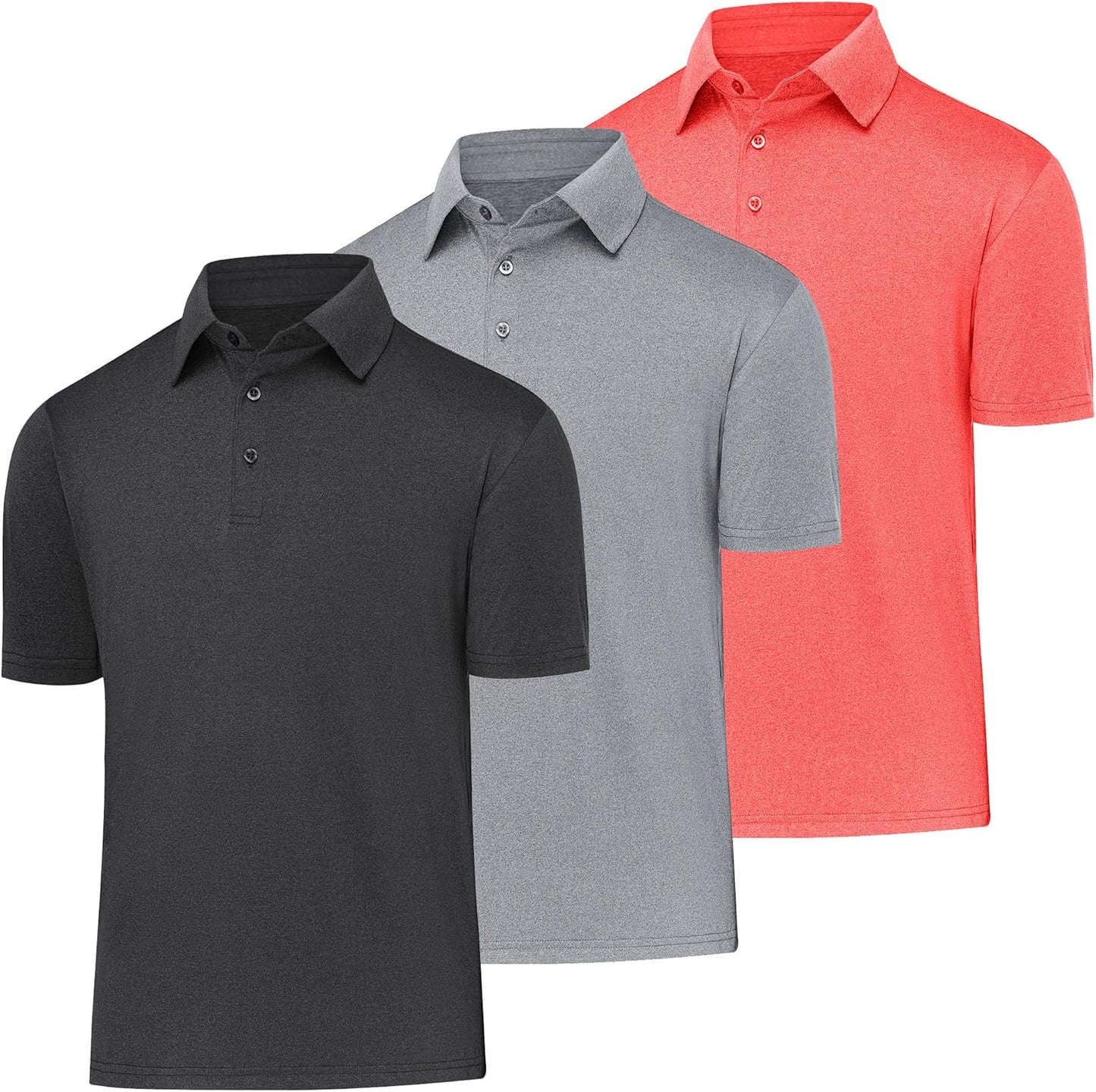 Moisture Wicking Golf Polos for Men by BALENNZ - Perfect Fit