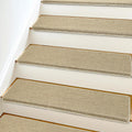 Bullnose Carpet Stair Treads Non Slip 9.5 in x 35 in 14 Pieces - Extra