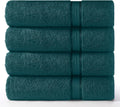 Cotton Craft Ultra Soft 4 Pack Oversized Bath Towels 30x54 Teal