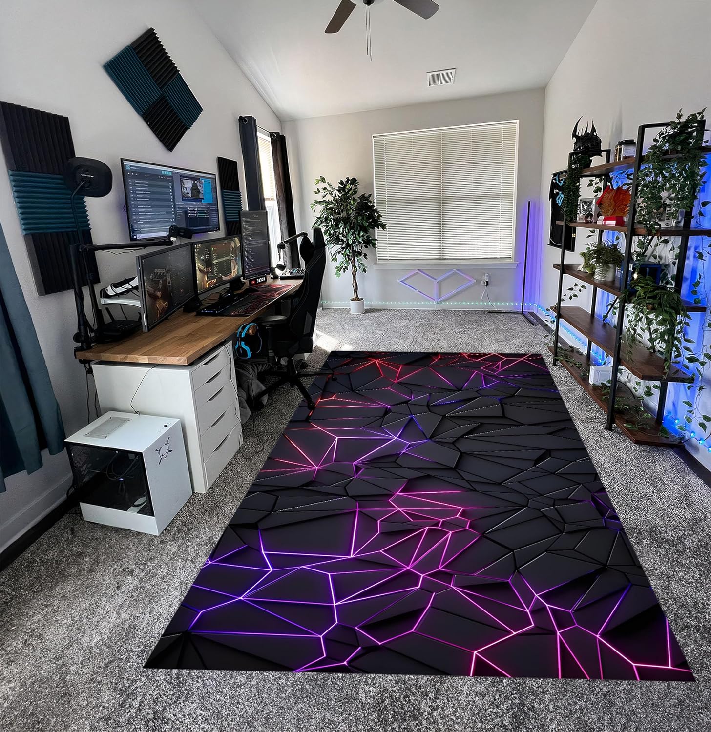 Gamer's Dream Neon Rug