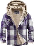 Elesuit Women's Fleece Flannel Jacket for Warm and Trendy Fall Wear