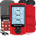 TENS Unit Muscle Stimulator Red - Portable EMS Pain Relief Device