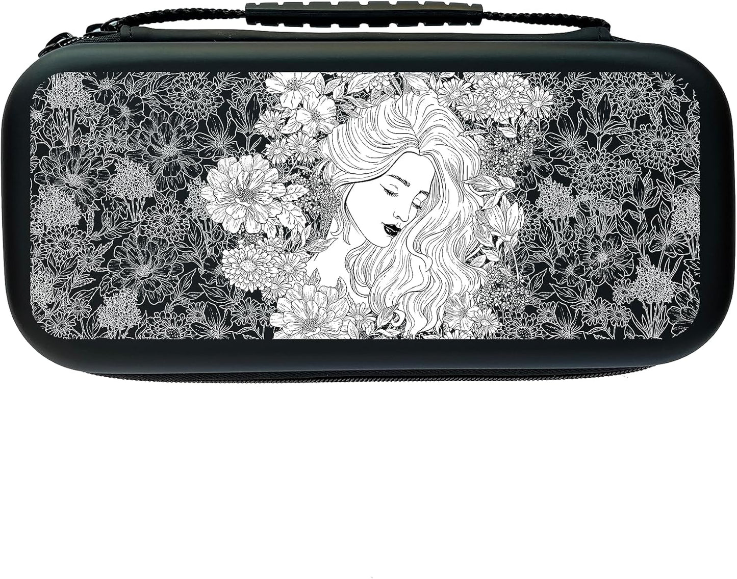 Woman in Flowers Switch Case for Nintendo Switch OLED and LITE