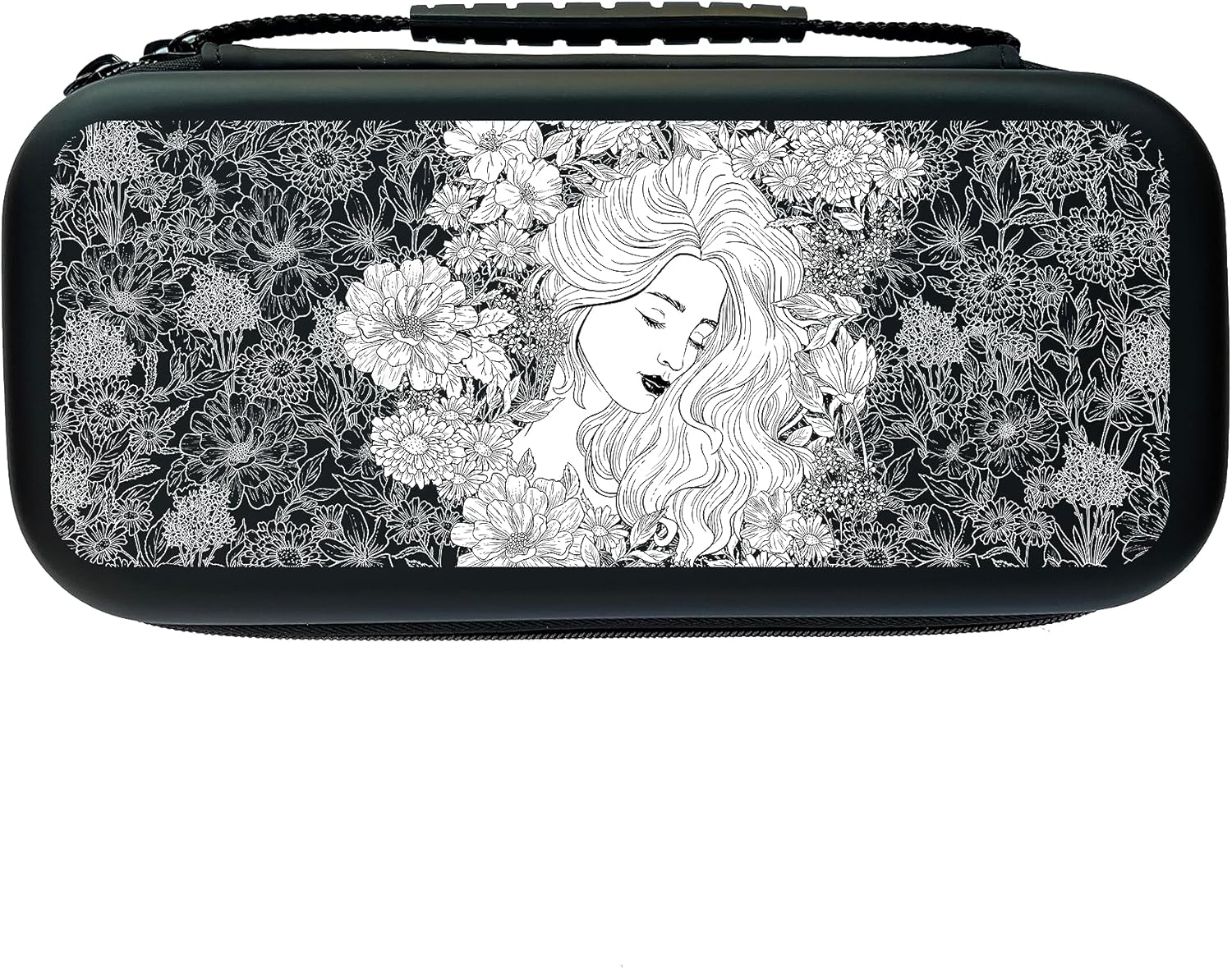 Woman in Flowers Switch Case for Nintendo Switch OLED and LITE
