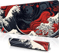 Sea Wave Large Gaming Mouse Pad for Desk - XL Desk Mat for Keyboard