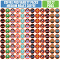 Coffee Pod Variety Packs Medium Roast Sampler - 120 Count Variety Pack