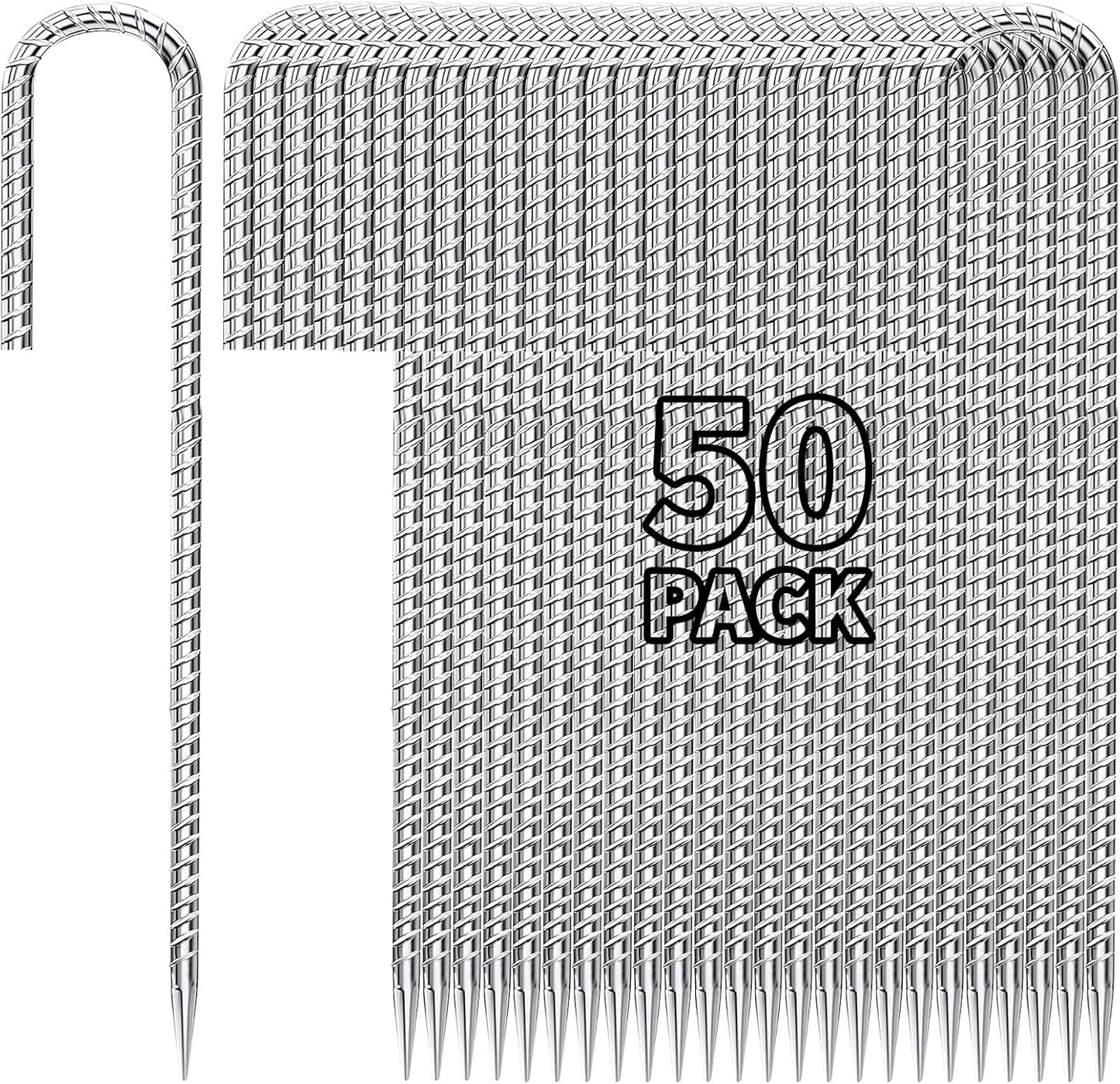 12 Inch Heavy Duty Fence Stakes for Outdoor Decorations and More