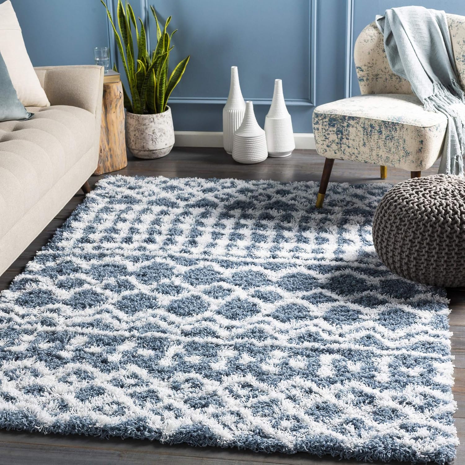 Livabliss Hapsburg Moroccan Shag Area Rug for Cozy Spaces