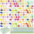 Mochi Squishy Toys Bulk Pack 160 - Fun Party Favors for Kids