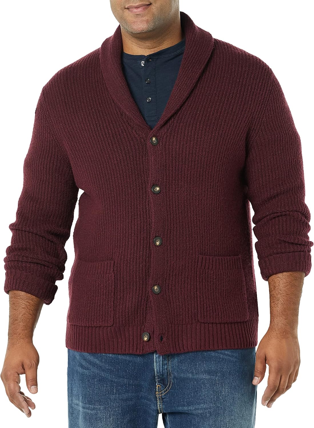 Men's Long-Sleeve Soft Touch Shawl Collar Cardigan Review