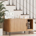 Cat Litter Box Enclosure with Sliding Door - Stylish Hidden Litter Box