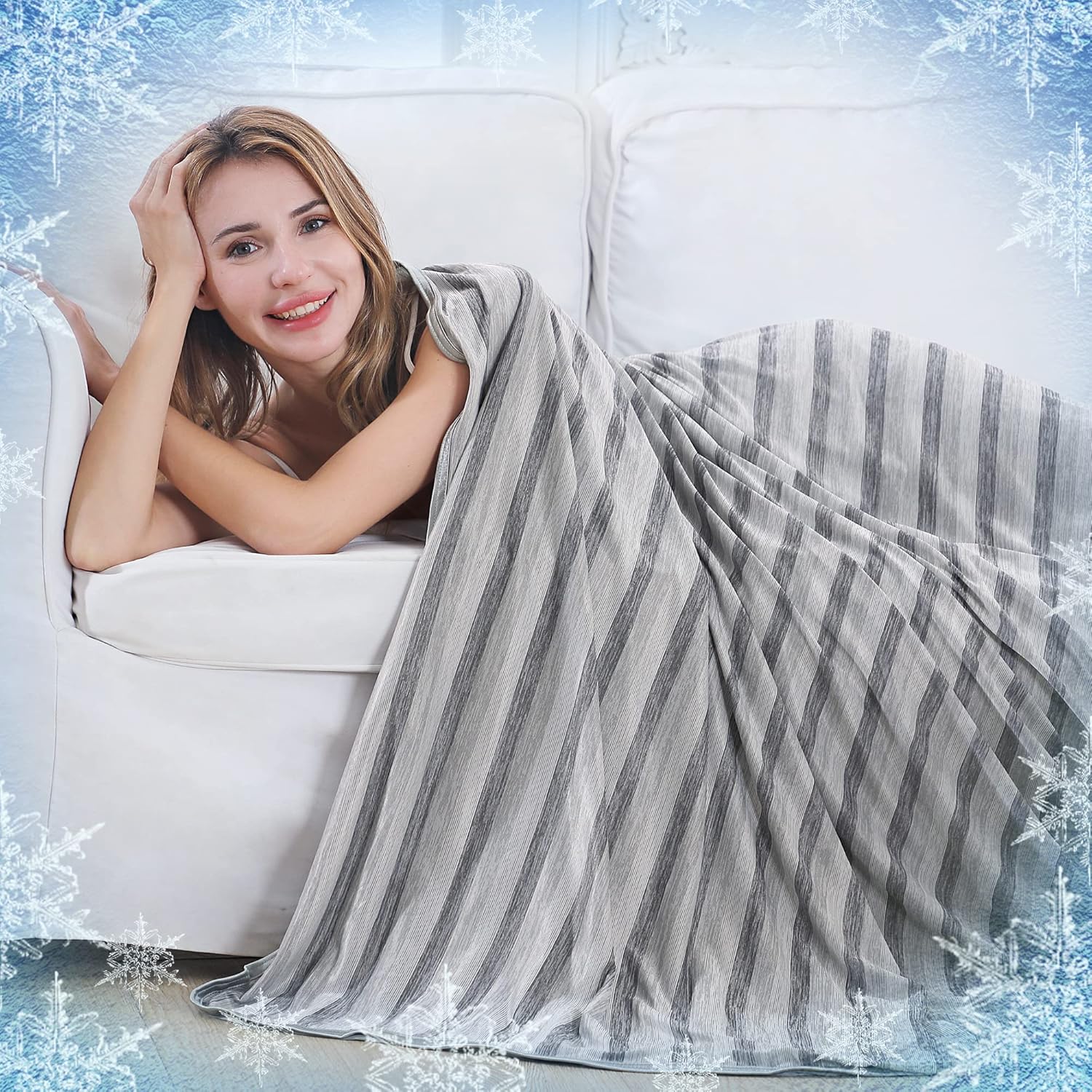 Cooling Blanket with Double Sided Cold Effect for Summer Comfort