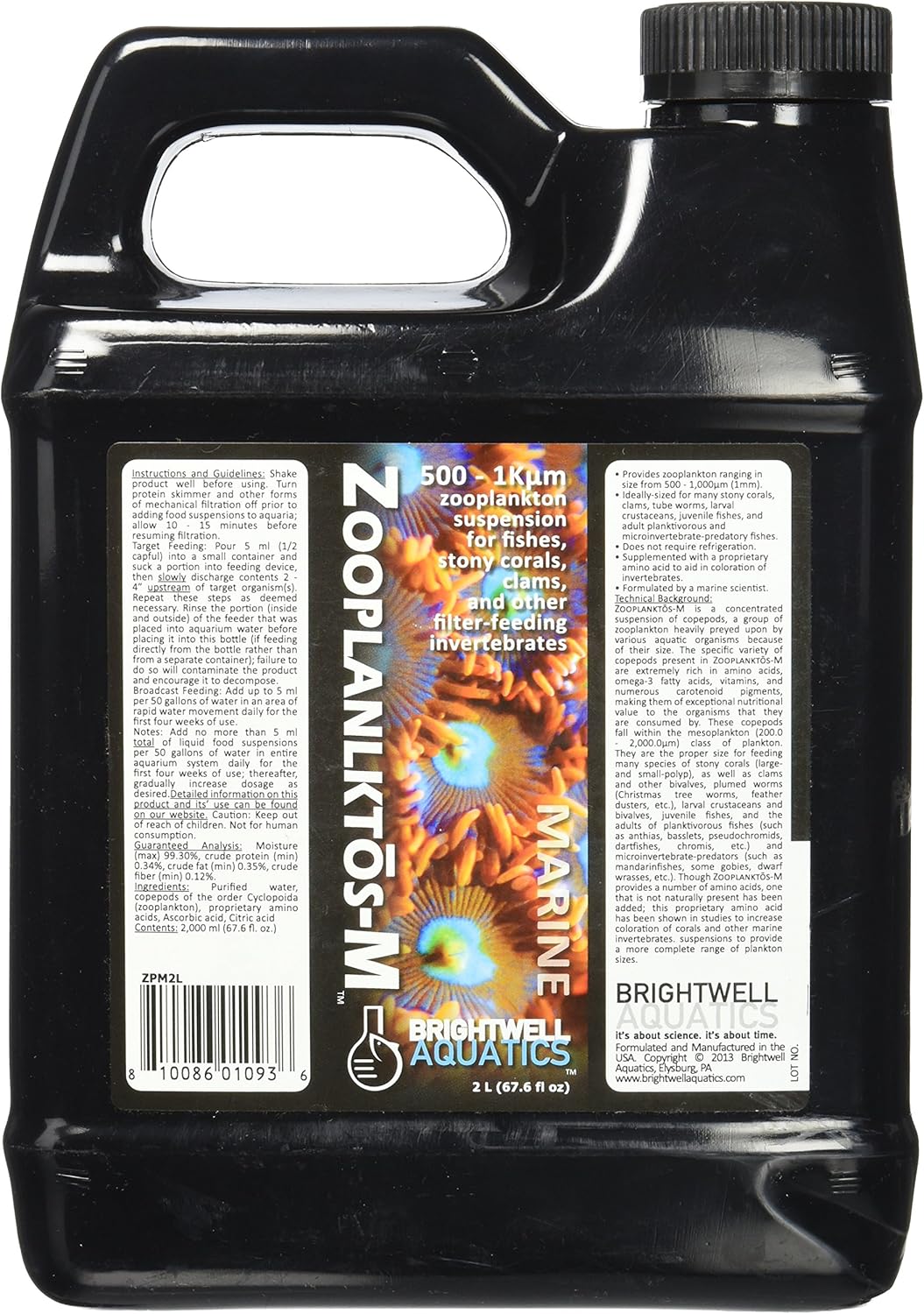 Brightwell Aquatics Zooplanktos-M - Essential Zooplankton Food