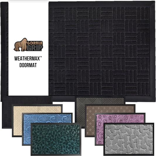 GORILLA GRIP Waterproof All-Season WeatherMax Doormat for Home