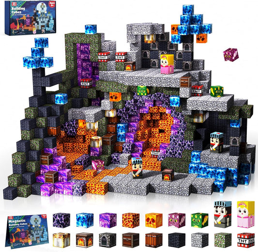 Magnetic Blocks - 150 PCS Dark Castle Sword Domain Building Set