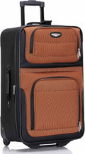 25-In Softside Expandable Orange Upright Luggage - Travel