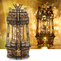 LED 3D Wood Puzzle Poker World Projector Lamp - Creative Poker-Themed
