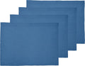 Solino Home Linen Placemats Set of 4 Indigo Blue - Elegant Holiday