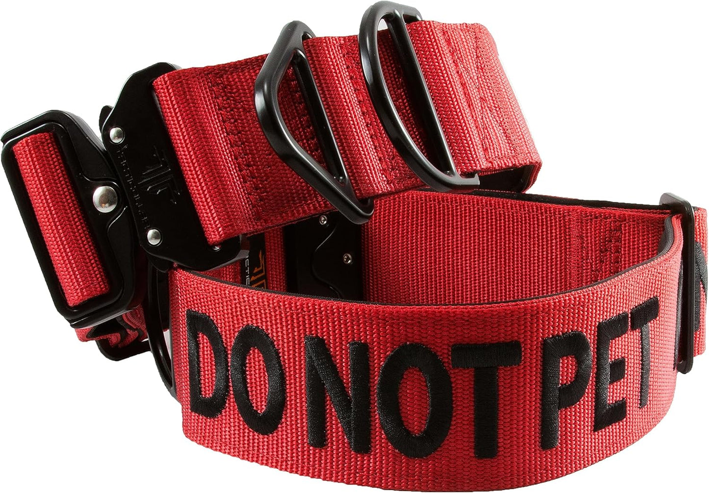 DO NOT PET Nylon Collar for Medium and Large Dogs - Safety First