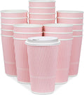 Disposable Coffee Cups With Lids 16 oz To Go Coffee Cup - Insulated