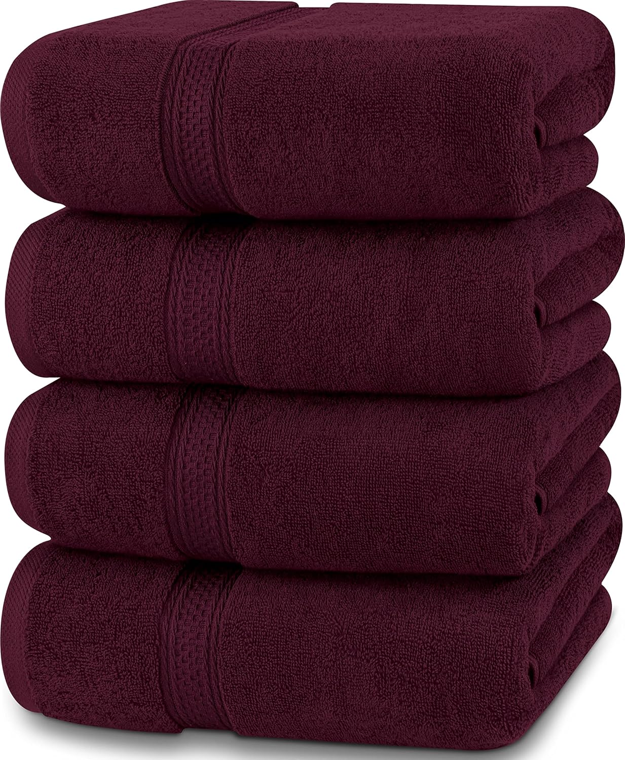 Premium Bath Towels Set of 16, 100% Cotton, Highly Absorbent