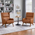 Set of 2 Yaheetech Leather Accent Chairs: Stylish Comfort!