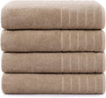 Casa Platino 100% Cotton Bath Towels Set of 4 - Extra Large Towels