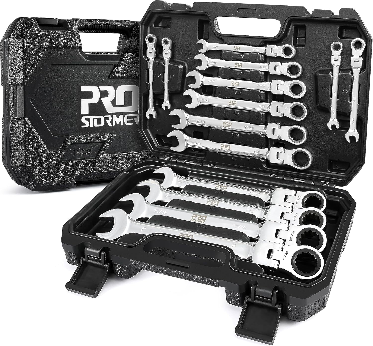 Prostormer 14-Piece SAE Flex-Head Ratcheting Wrench Set Review