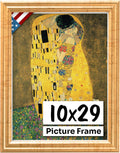 Antique Gold 10x29 Picture Frame.75 in Wide - Classic Wall Decor
