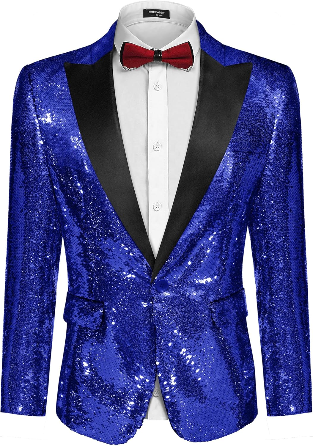 Stylish COOFANDY Mens Sequin Blazer for Parties and Weddings