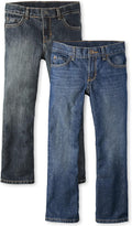 Children's Place Boys' Bootcut Jeans - Soft, Adjustable 2-Pack