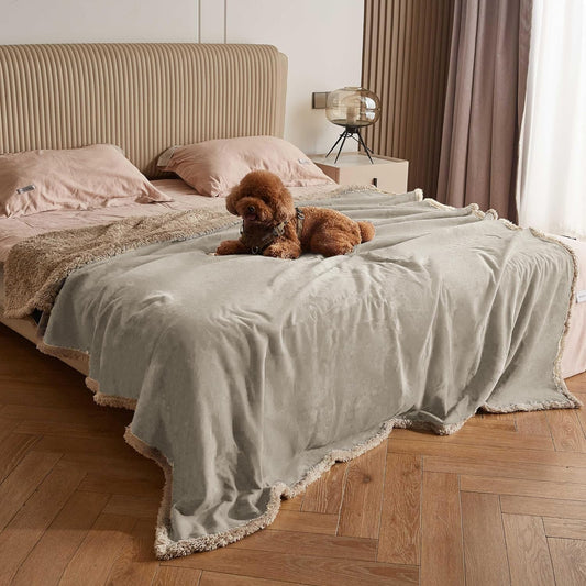 Kritter Planet Waterproof Bed Blanket for Couples - King Size