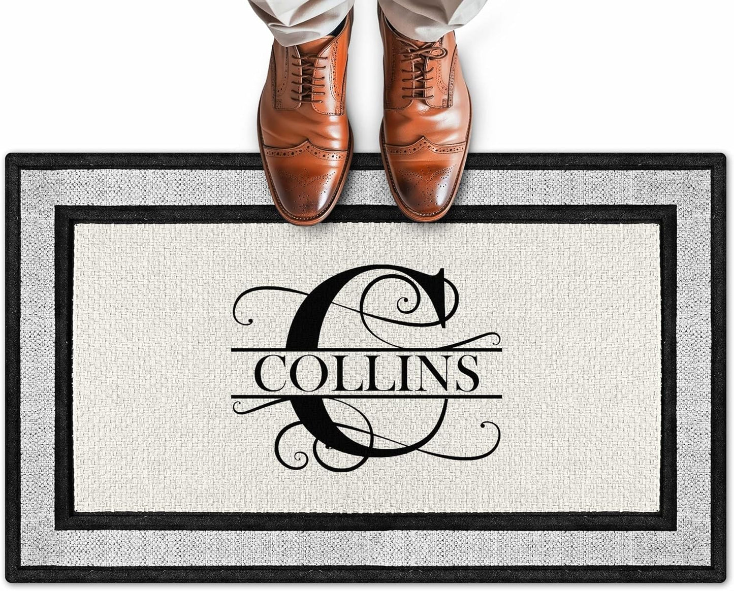 Personalized Doormat with Heavy Duty Anti-Slip Backing