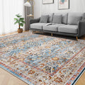 Washable 9x12 Area Rug - Ultra Soft Non Slip Carpet for Living Room